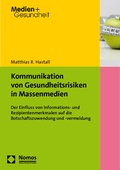 Cover: Kommunikation von Gesundheitsrisiken in Massenmedien - Nomos