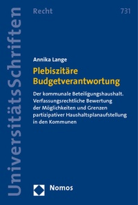 Bild: Plebiszitäre Budgetverantwortung - Nomos