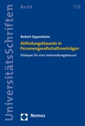 Cover: Abfindungsklauseln in Personengesellschaftsvertr&auml;gen - Nomos