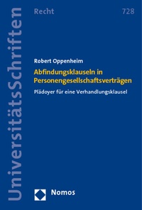 Abbildung von: Abfindungsklauseln in Personengesellschaftsverträgen - Nomos