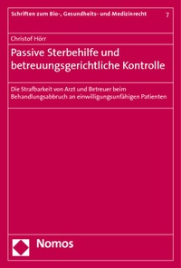 Abbildung von: Passive Sterbehilfe und betreuungsgerichtliche Kontrolle - Nomos