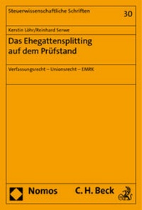 Abbildung von: Das Ehegattensplitting auf dem Prüfstand - Nomos