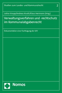 Abbildung von: Verwaltungsverfahren und -rechtschutz im Kommunalabgabenrecht - Nomos