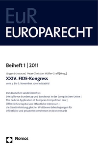 Enlarge image Cover: XXIV. FIDE-Kongress vom 3. bis 6. November 2010 in Madrid - Nomos