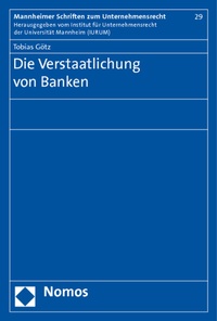 Abbildung von: Die Verstaatlichung von Banken - Nomos