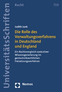 Abbildung von: Die Rolle des Verwaltungsverfahrens in Deutschland und England - Nomos