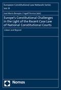 Cover: Europe's Constitutional Challenges in the Light of the Recent Case Law of National Constitutional Courts - Nomos