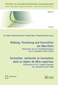 Abbildung von: Bildung, Forschung und Innovation am Oberrhein. Formation, recherche et innovation dans la région du Rhin supérieur - Nomos