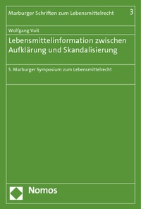 Abbildung von: Lebensmittelinformation zwischen Aufklärung und Skandalisierung - Nomos