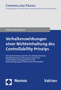 Cover: Verhaltenswirkungen einer Nichteinhaltung des Controllability Prinzips - Nomos
