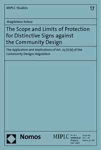 Abbildung von: The Scope and Limits of Protection for Distinctive Signs against the Community Design - Nomos