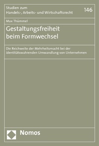 Abbildung von: Gestaltungsfreiheit beim Formwechsel - Nomos