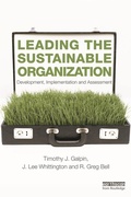 Cover: Leading the Sustainable Organization - Routledge