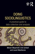 Cover: Doing Sociolinguistics - Routledge