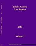 Cover: EGLR 2013 V3 - Estates Gazette