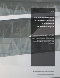 Abbildung von: Wissensmanagement zur Unterstützung von Baustellen in Bauvertragsfragen - BoD - Books on Demand