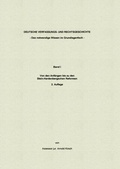 Cover: Deutsche Verfassungs- und Rechtsgeschichte Band I - BoD - Books on Demand