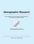 Cover: Demographic Research, Volume 13 - BoD - Books on Demand