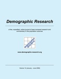 Cover: Demographic Research, Volume 14 - BoD - Books on Demand