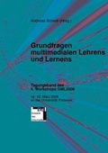Cover: Grundfragen Multimedialen Lehrens Und Lernens - Books on Demand
