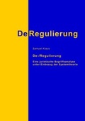 Cover: De-/Regulierung - BoD - Books on Demand