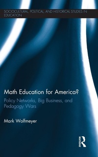 Enlarge image Cover: Math Education for America? - Routledge
