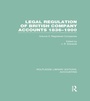 Cover: Legal Regulation of British Company Accounts 1836-1900 (RLE Accounting) - Routledge