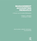 Cover: Management Accounting Research (RLE Accounting) - Routledge