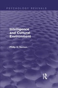 Cover: Intelligence and Cultural Environment (Psychology Revivals) - Routledge