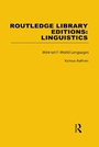 Cover: Routledge Library Editions: Linguistics Mini-set F: World Languages - Routledge