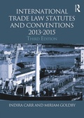 Cover: International Trade Law Statutes and Conventions 2013-2015 - Routledge