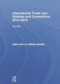 Cover: International Trade Law Statutes and Conventions 2013-2015 - Routledge