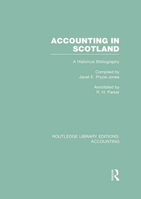 Enlarge image Cover: Accounting in Scotland (RLE Accounting) - Routledge