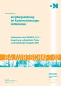Cover: Verg&uuml;tungs&auml;nderung bei Kostenver&auml;nderung im Bauwesen - Austrian Standards plus GmbH