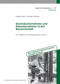 Cover: Generalunternehmer und Subunternehmer in der Bauwirtschaft - Austrian Standards plus GmbH