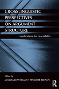 Cover: Crosslinguistic Perspectives on Argument Structure - Routledge