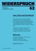 Cover: Widerspruch 62 - Rotpunktverlag