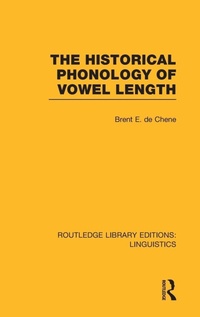 Enlarge image Cover: The Historical Phonology of Vowel Length (RLE Linguistics C: Applied Linguistics) - Routledge