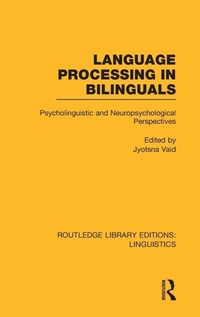 Abbildung von: Language Processing in Bilinguals - Routledge