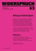 Cover: Widerspruch 63 - Rotpunktverlag