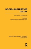 Cover: Sociolinguistics Today (RLE Linguistics C: Applied Linguistics) - Routledge