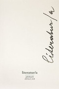 Cover: Literatur/a, Jahrbuch 2012/13 - Ritter Klagenfurt