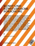 Cover: Kunst und k&uuml;nstlerische Forschung - Scheidegger & Spiess