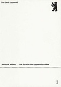 Cover: Die Sprache des Appenzellervolkes - Appenzeller