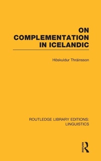 Enlarge image Cover: On Complementation in Icelandic - Routledge