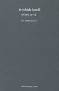 Cover: Keine Seite! - Literaturverlag Droschl