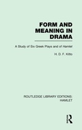 Cover: Form and Meaning in Drama - Routledge