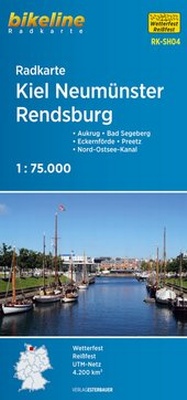 Abbildung von: Radkarte Kiel Neumünster Rendsburg (RK-SH04) - Esterbauer