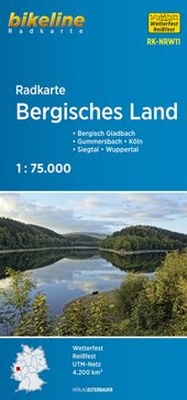 Abbildung von: Radkarte Bergisches Land (RK-NRW11) - Esterbauer