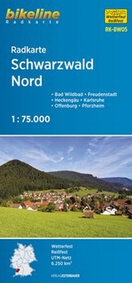 Abbildung von: Radkarte Schwarzwald Nord (RK-BW05) - Esterbauer